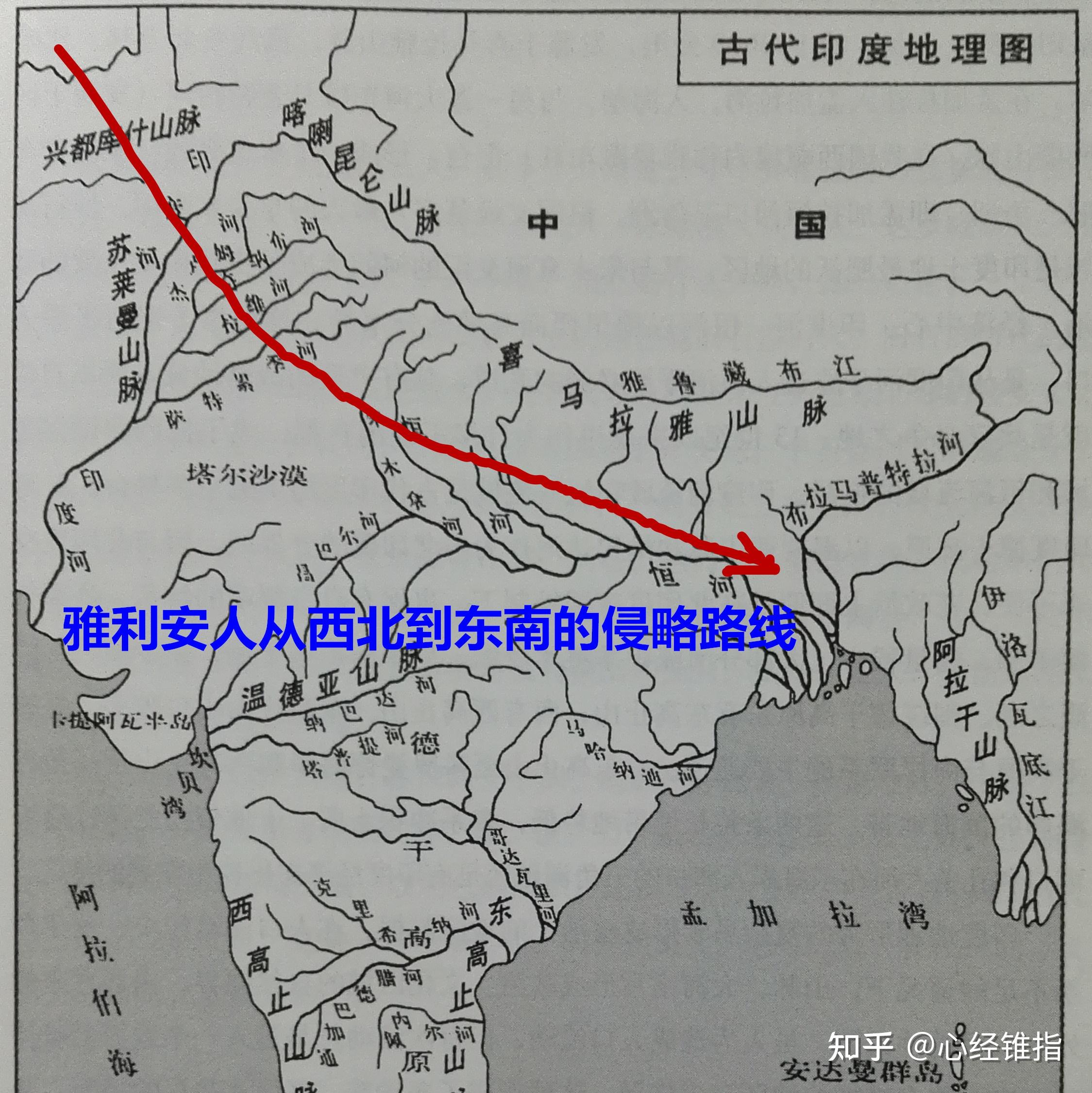 刹帝利从臂中生出,吠舍从腿中生出,首陀罗从脚生出