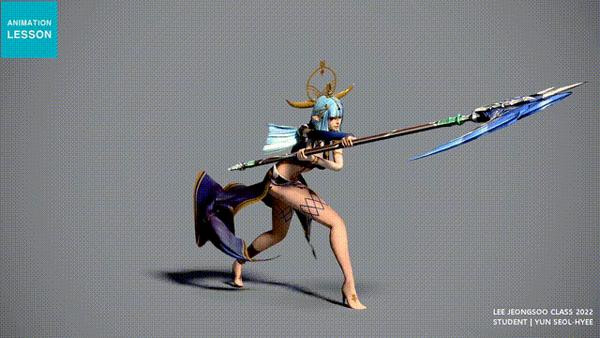 视频课程 | 游戏动画零基础入门之美女连击动作设计