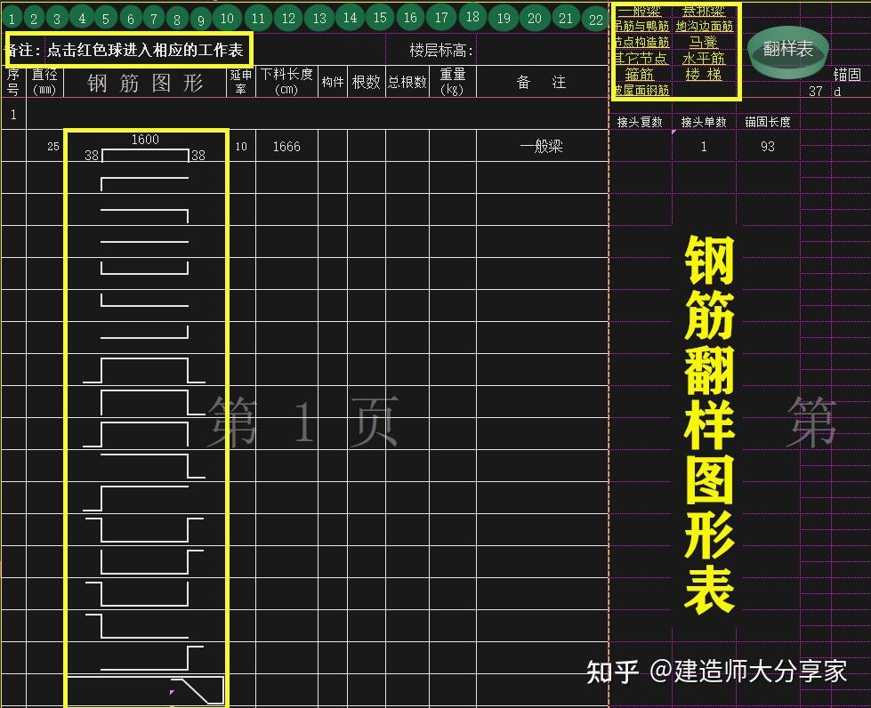 項目經理鋼筋翻樣有一手看了他的鋼筋翻樣表全套模板真是省事