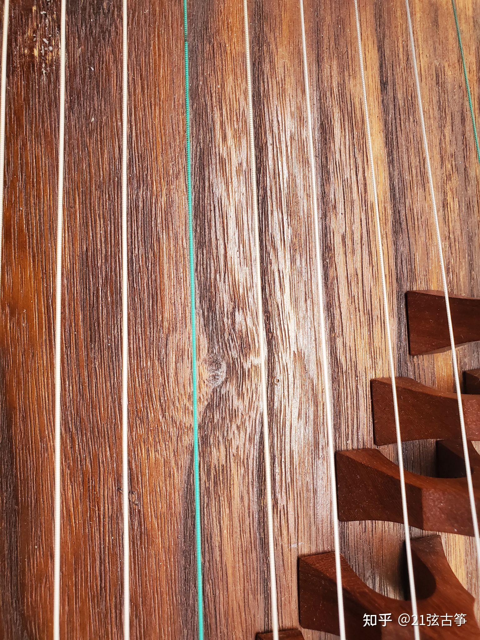 古筝面板有节疤就一定是不好的琴嘛