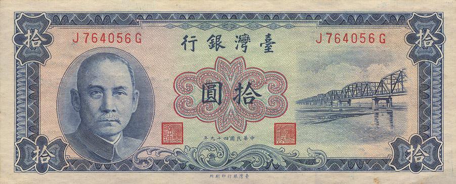 台湾第12345套横式新台币资料及图鉴