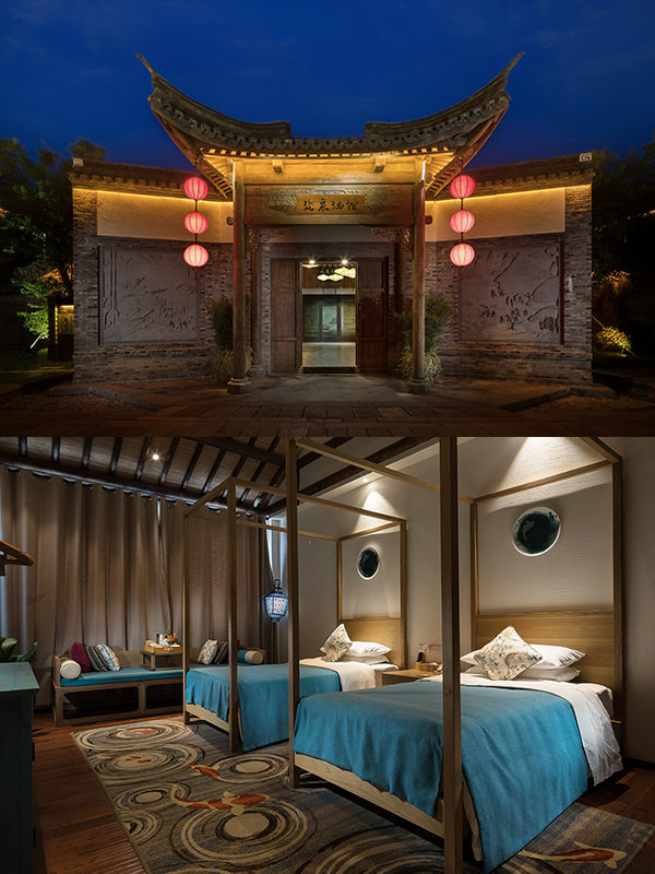 虫二客栈:虫二两字取自风月,房间内有浴缸,装修浪漫,适合情侣入住!