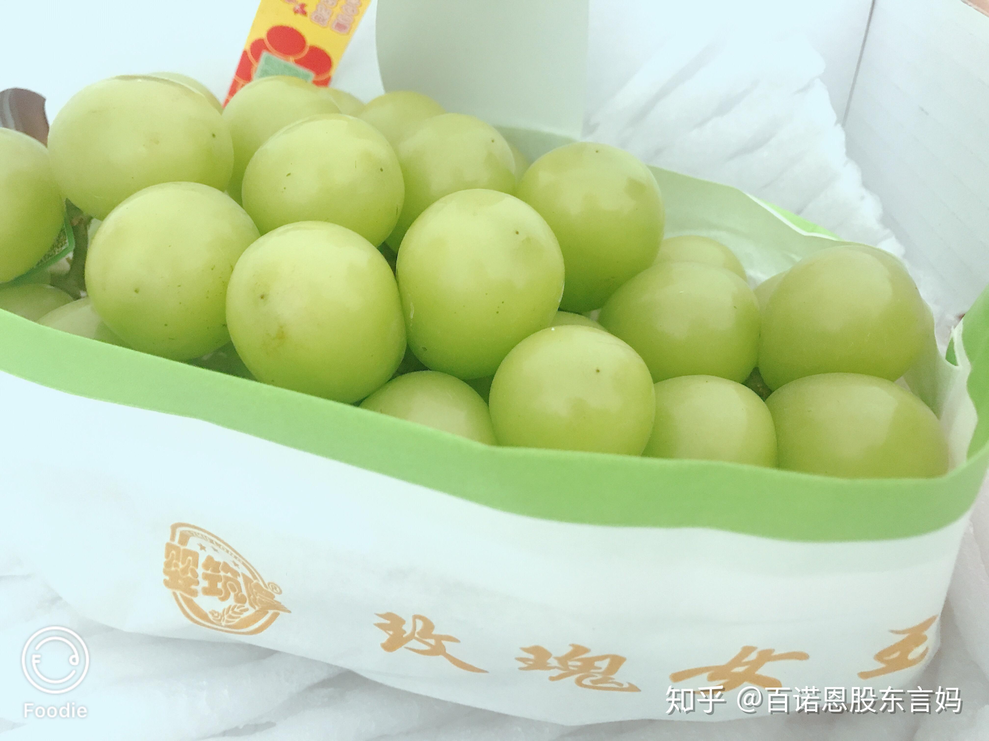 最好吃的水果～日本香印青提 百诺恩股东言妈 水果