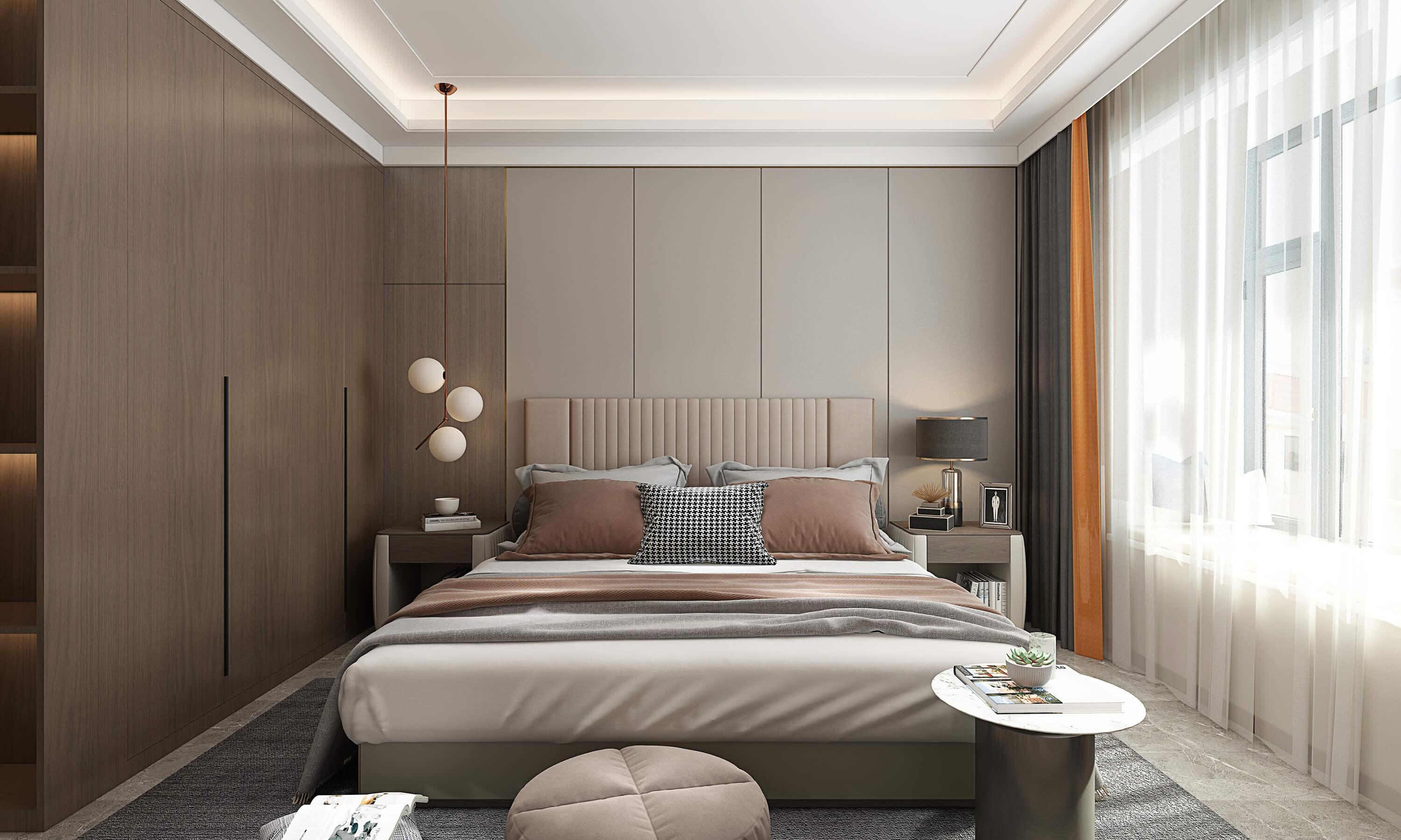 148㎡现代风稳重的空间森系的气质装出轻松舒适的惬意