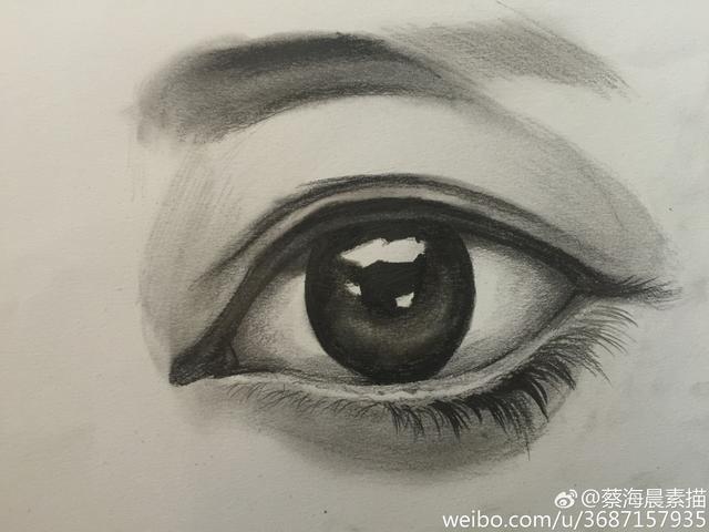 素描眼睛的畫法詳細步驟稿