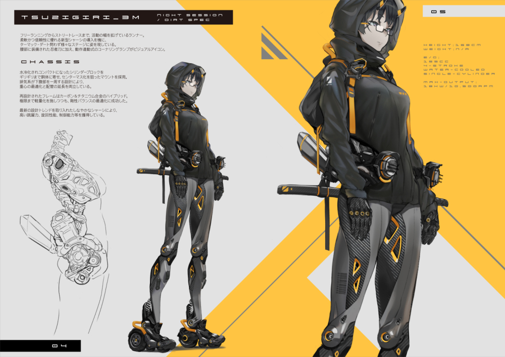 机械风格?妹子?这个结合逃不了逃不了!【画师推荐】