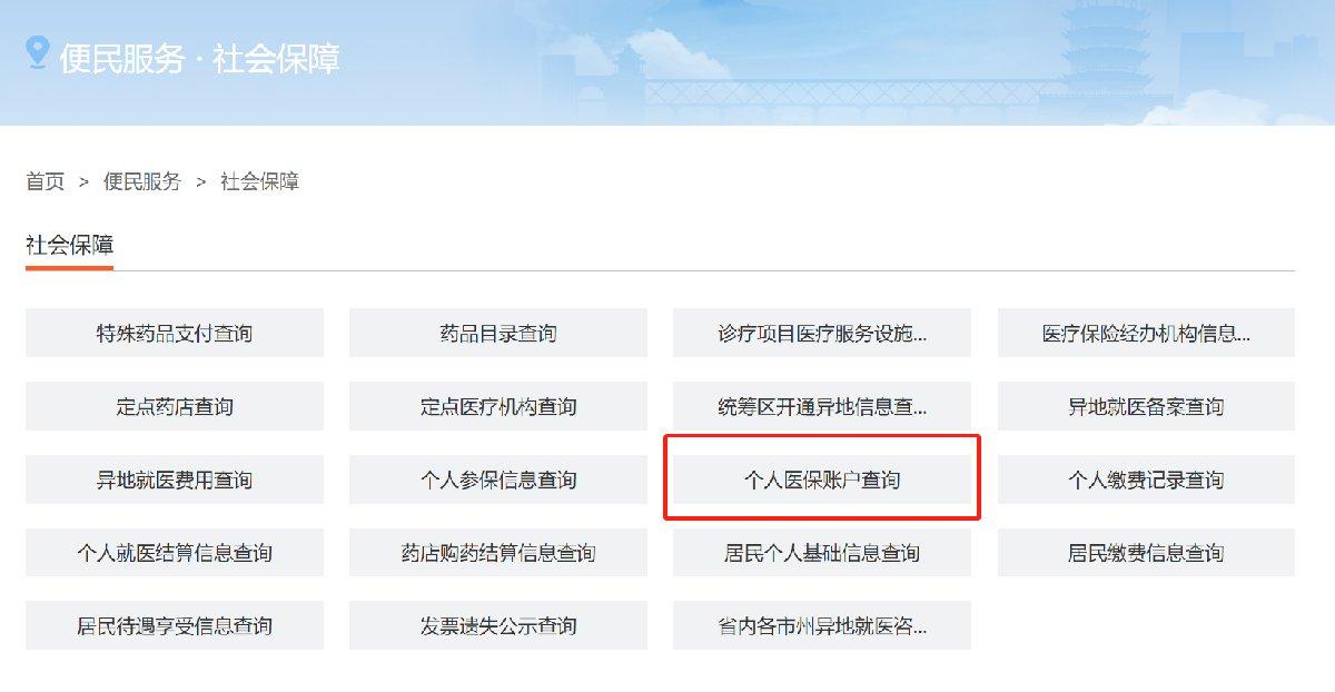 武漢醫保個人賬戶明細怎麼查詢