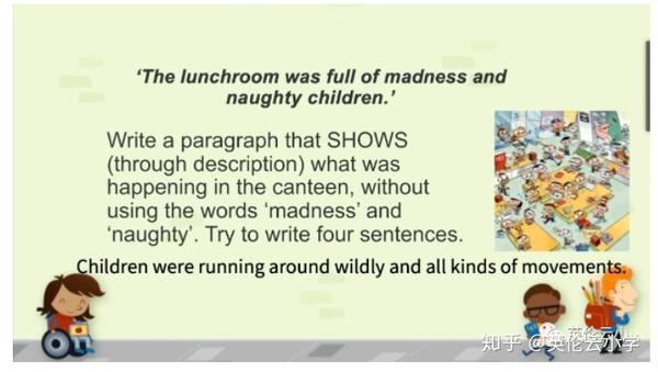 英国小学year4写作技巧 如何用 Show Don T Tell 描写场景和角色 知乎