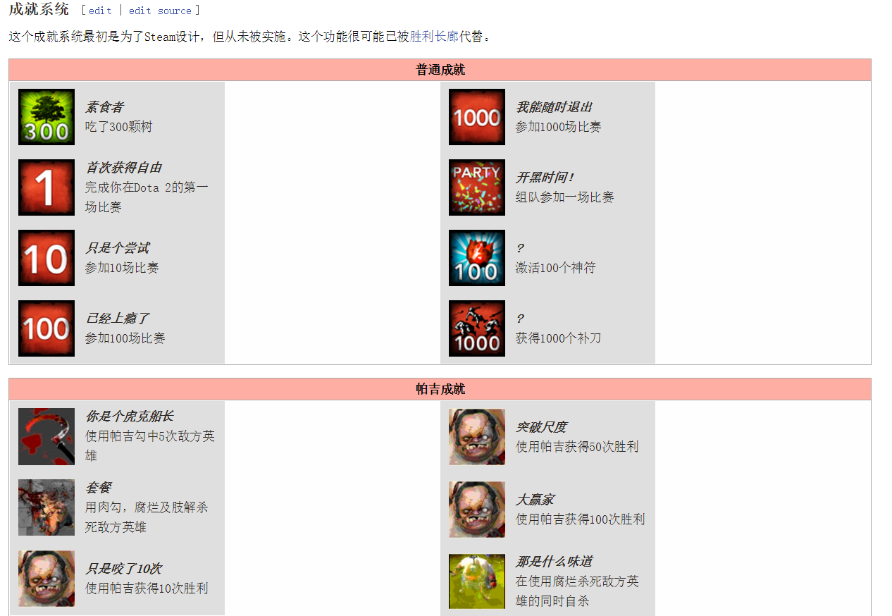 如果英雄联盟和 Dota2 有成就系统的话,会是什