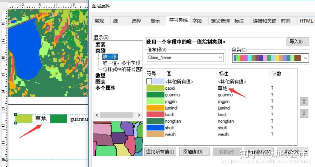 arcgis制图及出图小技巧以土地利用图为例