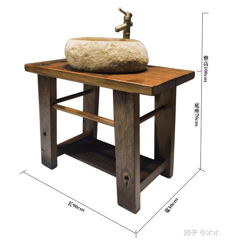 老船木洗手台 个性复古民宿洗手台 简约洗手台 别墅会所洗手台