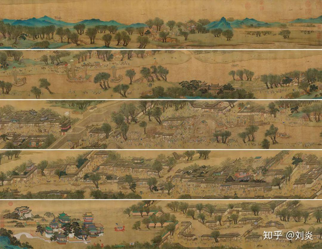 仇英67明代四家之一的仇英,有一卷模仿北宋张择端画意的《清明上河