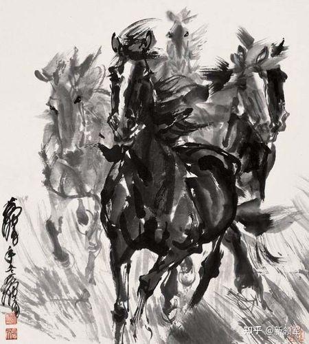 “中国当代四大画马巨匠”徐悲鸿、黄胄、刘勃舒、北鸿画作欣赏 - 知乎