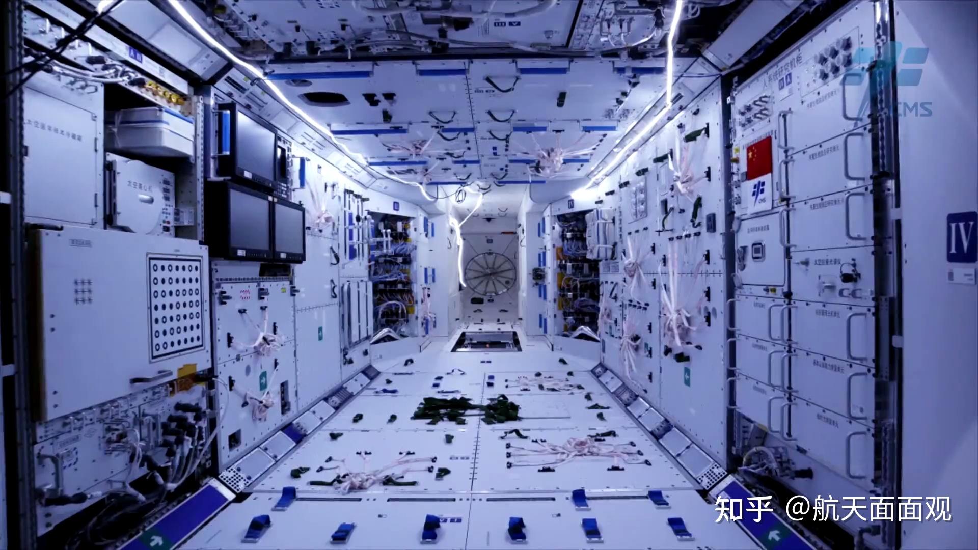 天和核心舱提供了3倍于天宫二号空间实验室的航天员活动空间,配备了3