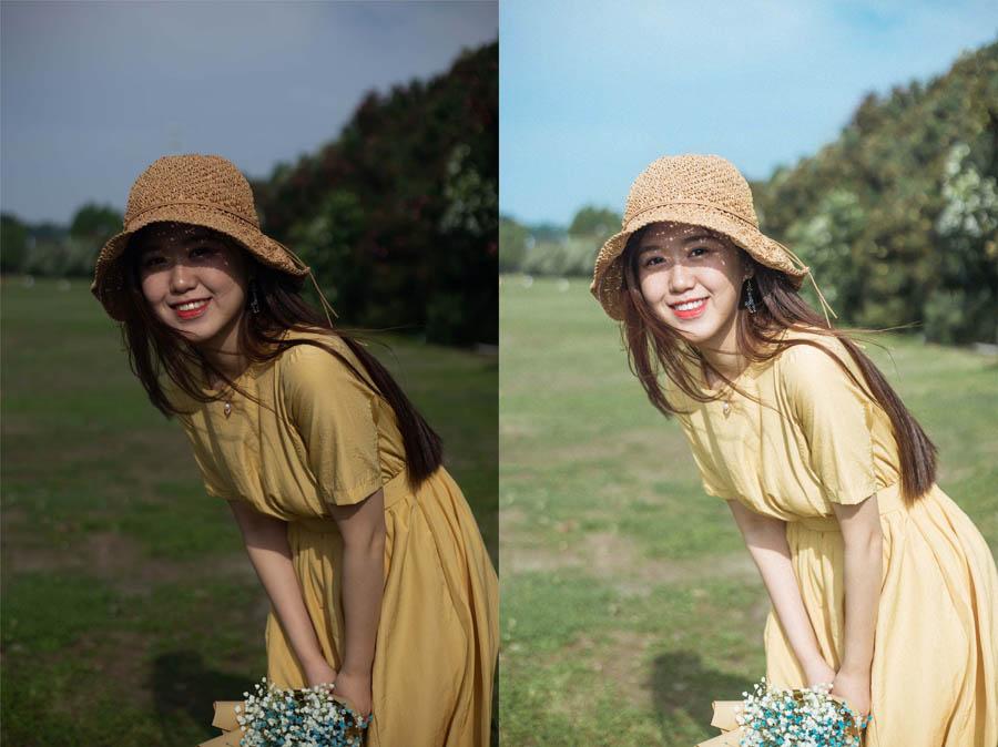 ps教程教你如何美化清新甜美女生照片