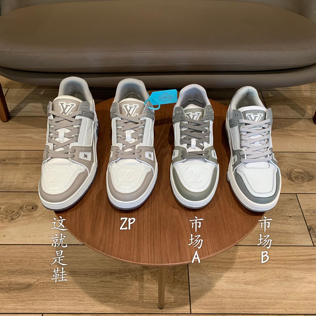 辨鞋真假第16弹:LOUIS VUITTON LV Trainer 白灰 - 知乎