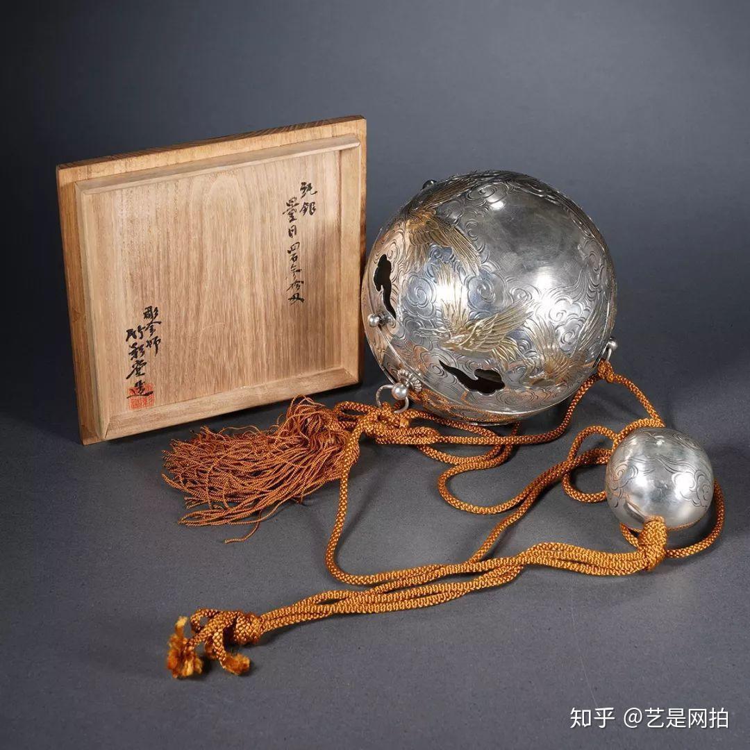 【夢工房】清光堂 造 鉄共蓋 銅幾何彫替蓋 二枚蓋付 雲雙鳳凰文 鉄瓶 桐箱入　　M-109 古典文言文名篇精选》中卷73篇