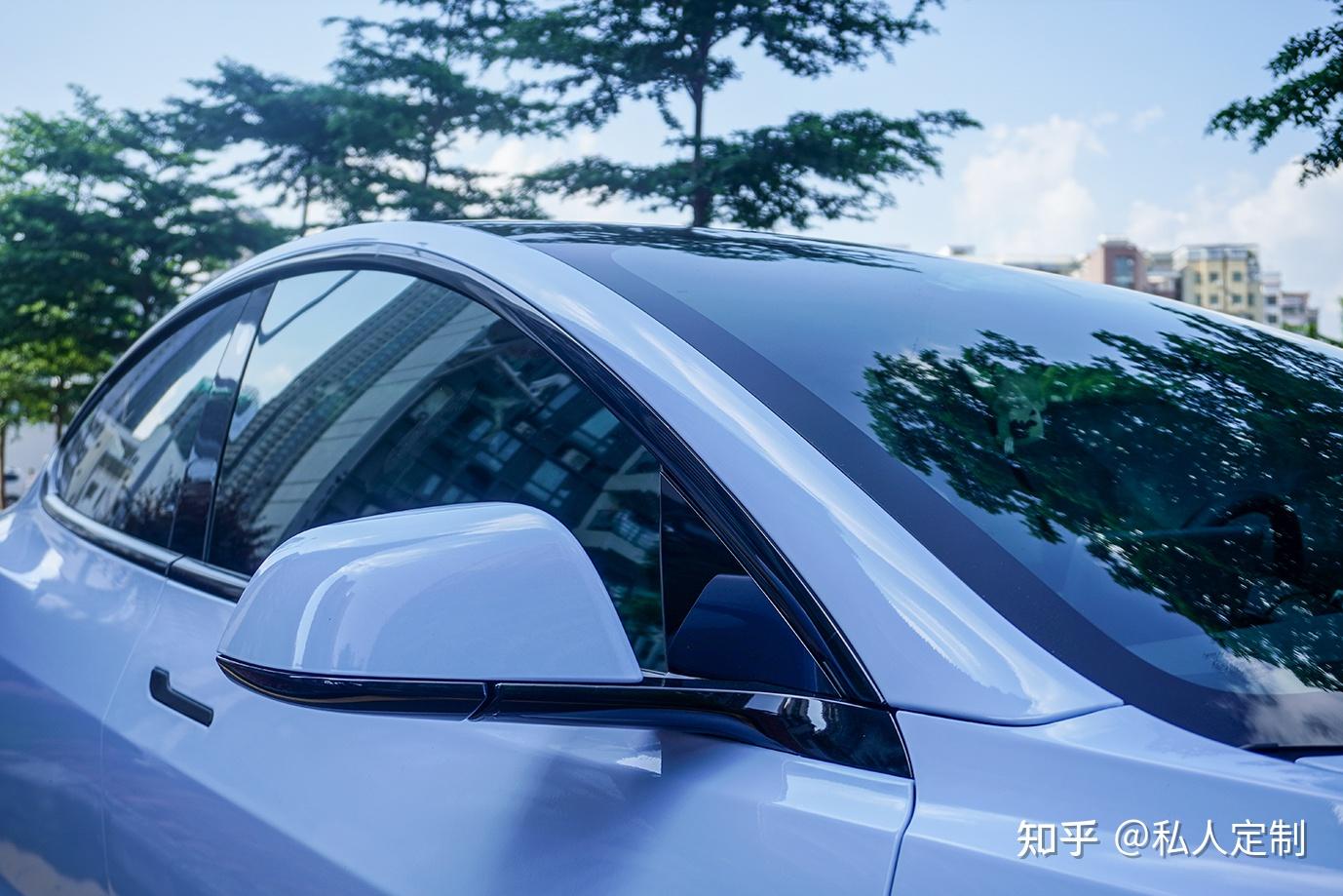 特斯拉model3改色迷雾蓝