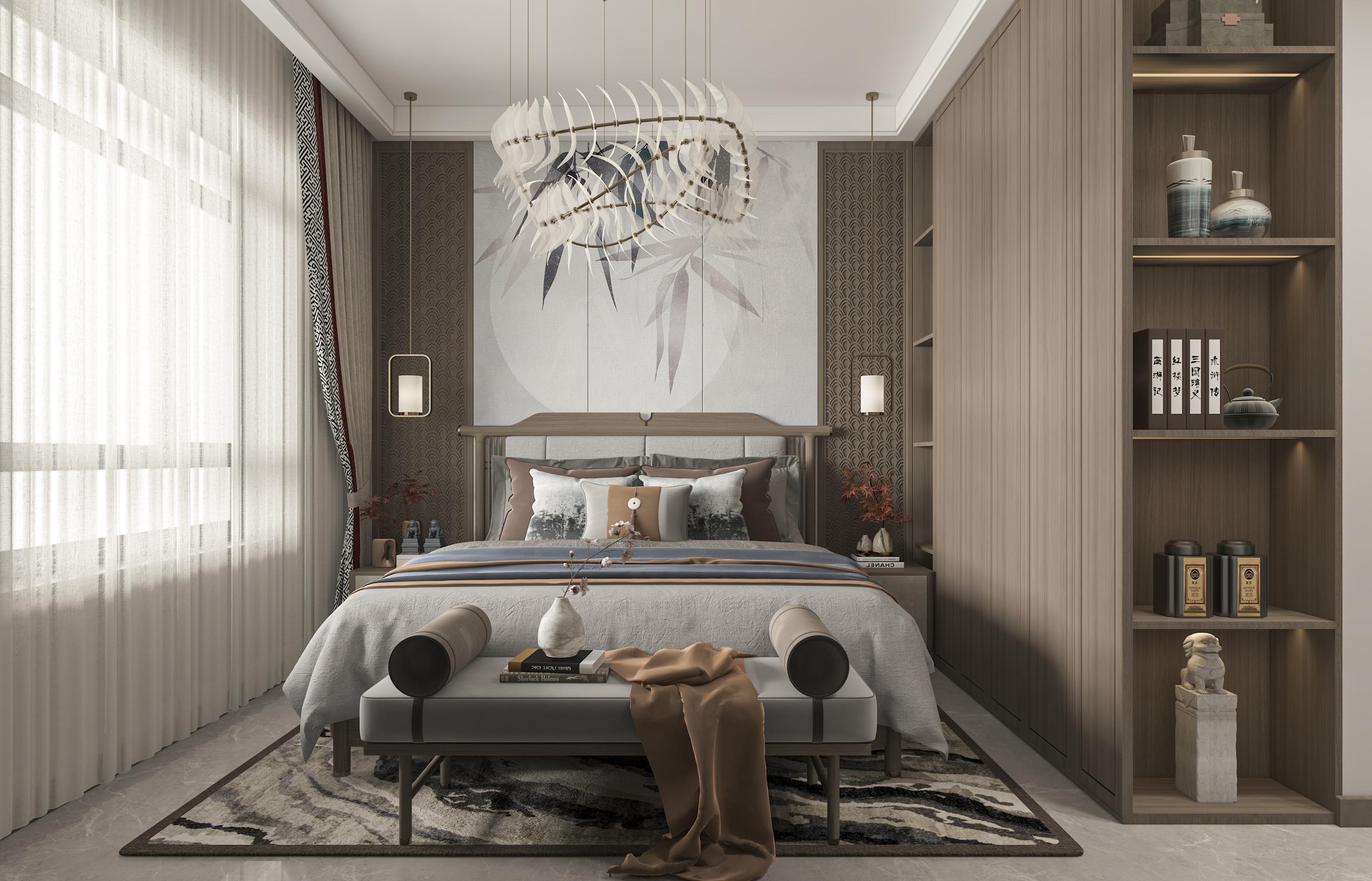 【效果还原】哈尔滨招商学府春日偶成写意新中式哈尔滨一站式整装