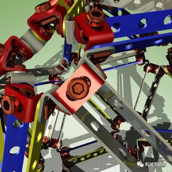 【生活艺术】Meccano二十面体拼装结构3D图纸 INVENTOR - 知乎
