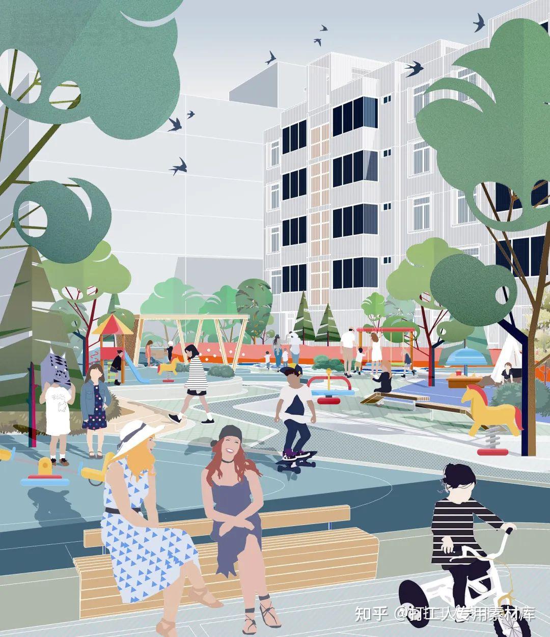 精选5个小清新精致拼贴插画风psd效果图源文件及制作步骤解析 - 知乎