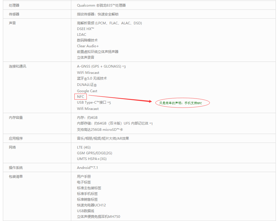 支持NFC功能手机型号汇总(