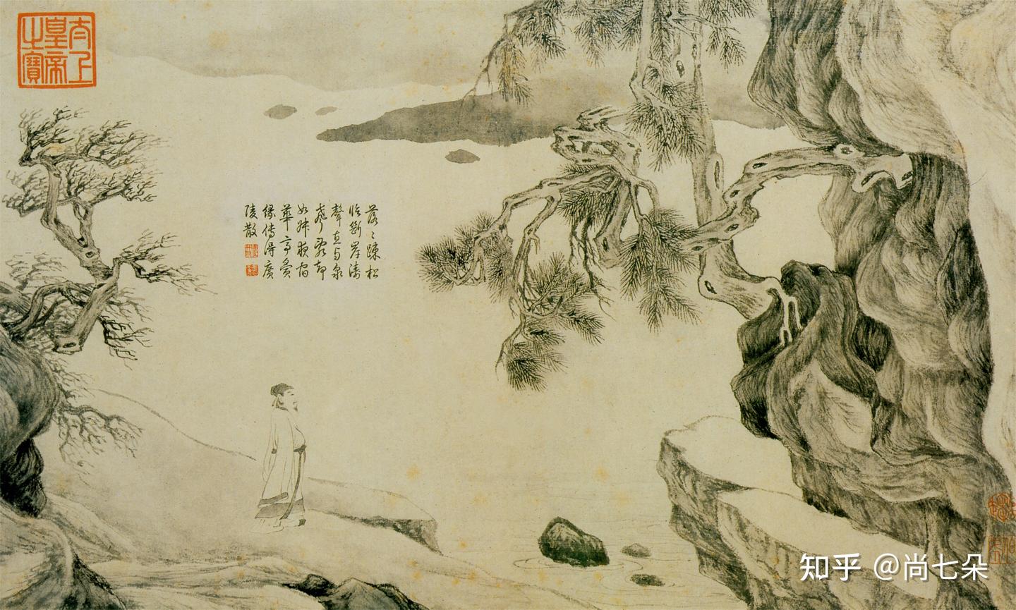 明代唐寅唐伯虎山水人物画古代高清国画图片保存- 知乎