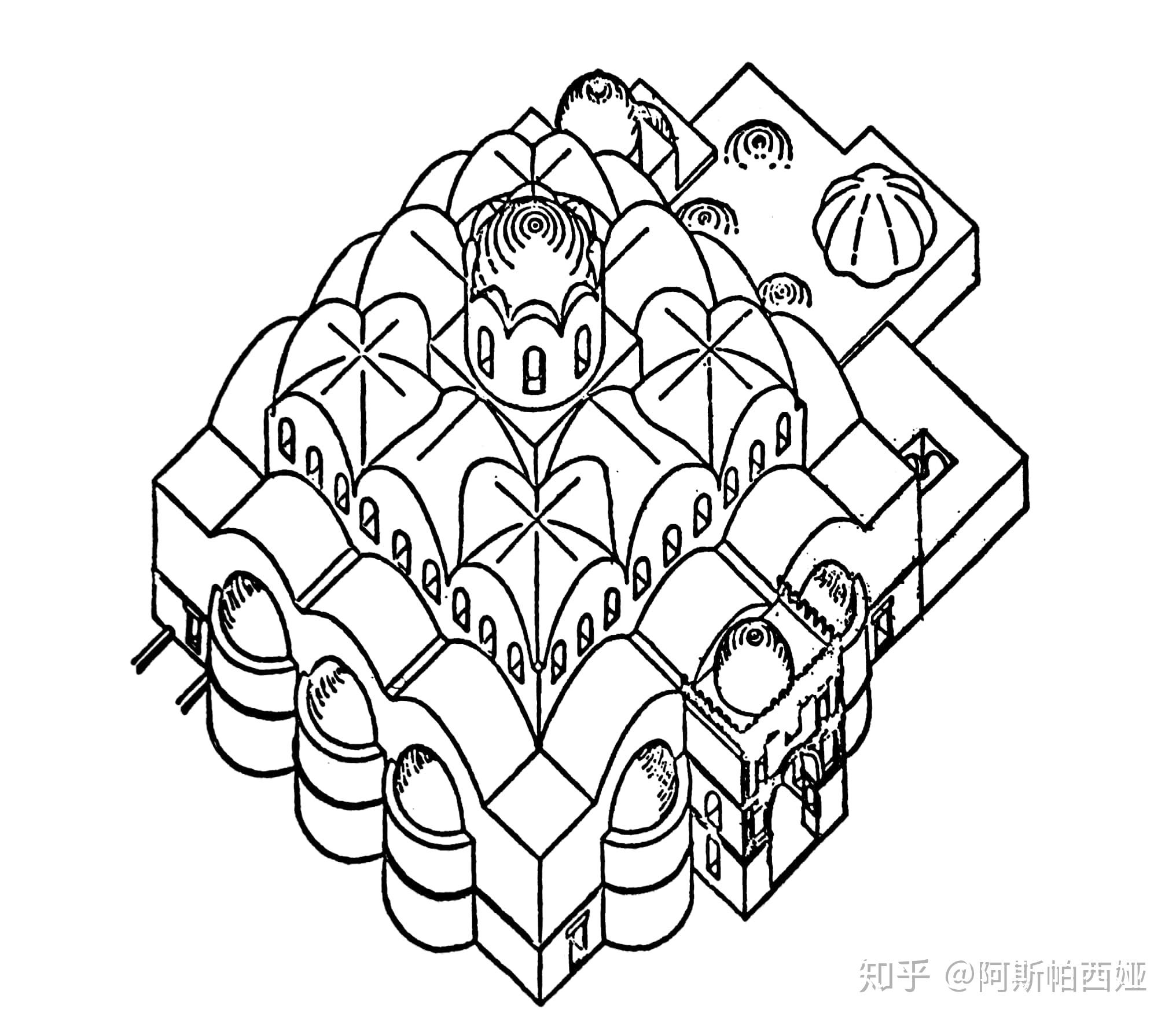 天方夜谭插图简笔画图片