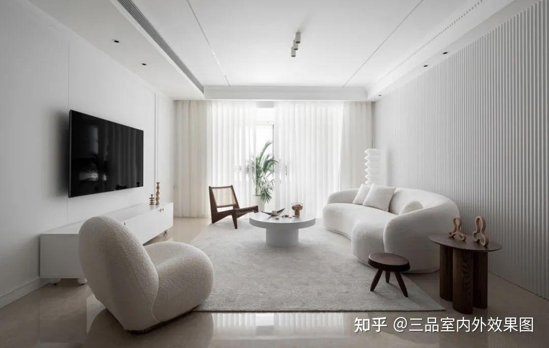 137㎡极简轻奢,营造出一种独特的极简轻奢风格氛围 - 知乎