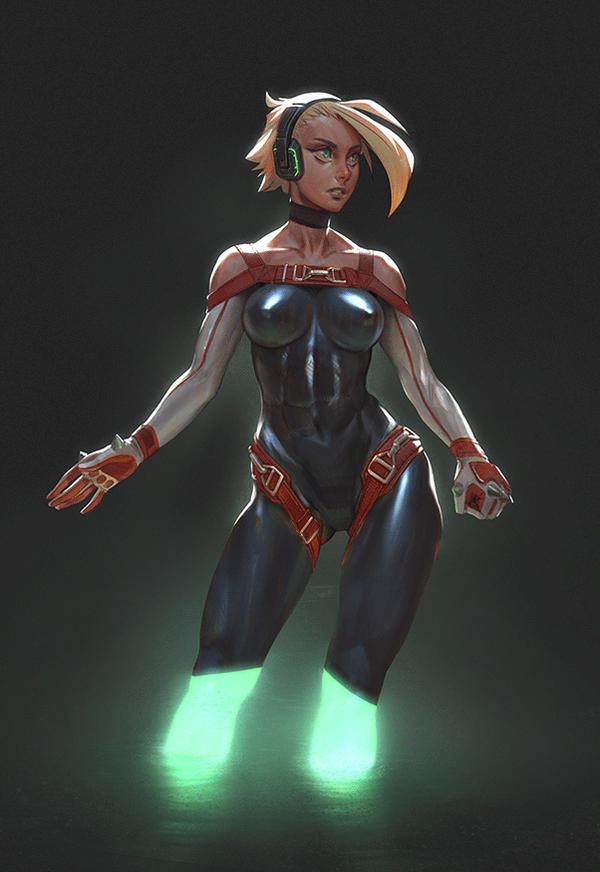 想学!会动会发光的电气朋克少女～!