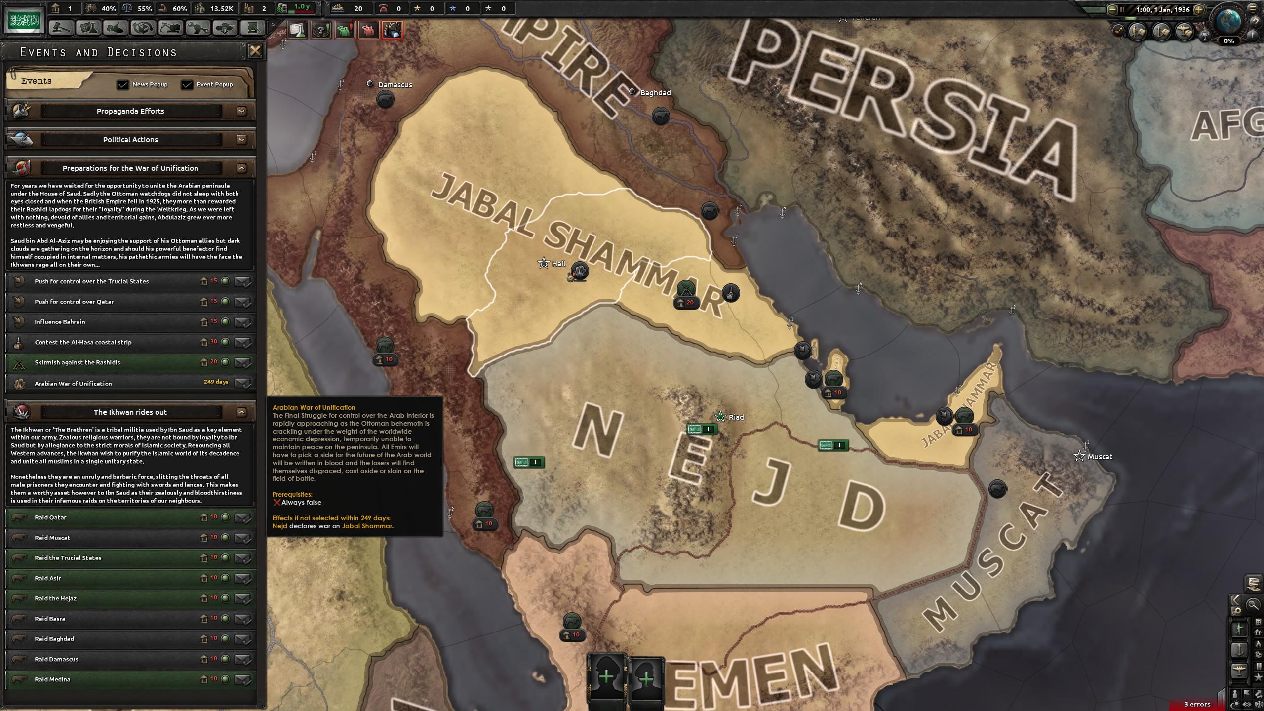 kaiserreich进度报告85413中东地区改动与未来计划