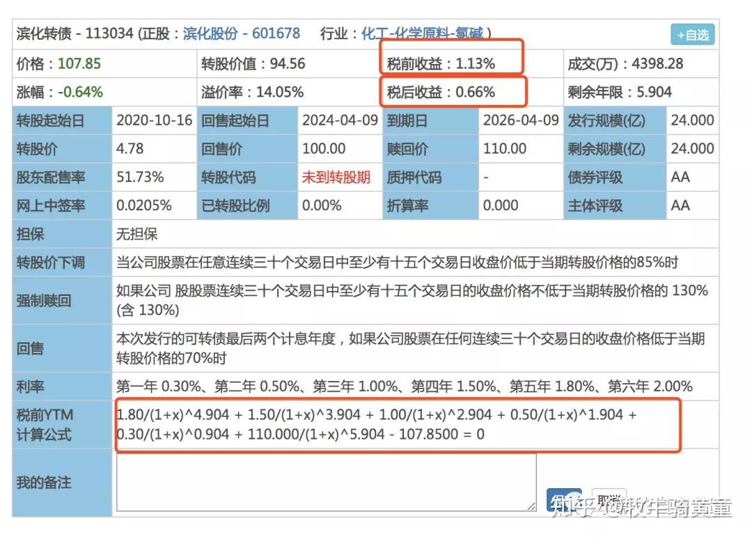 可转债第二层底到期赎回底