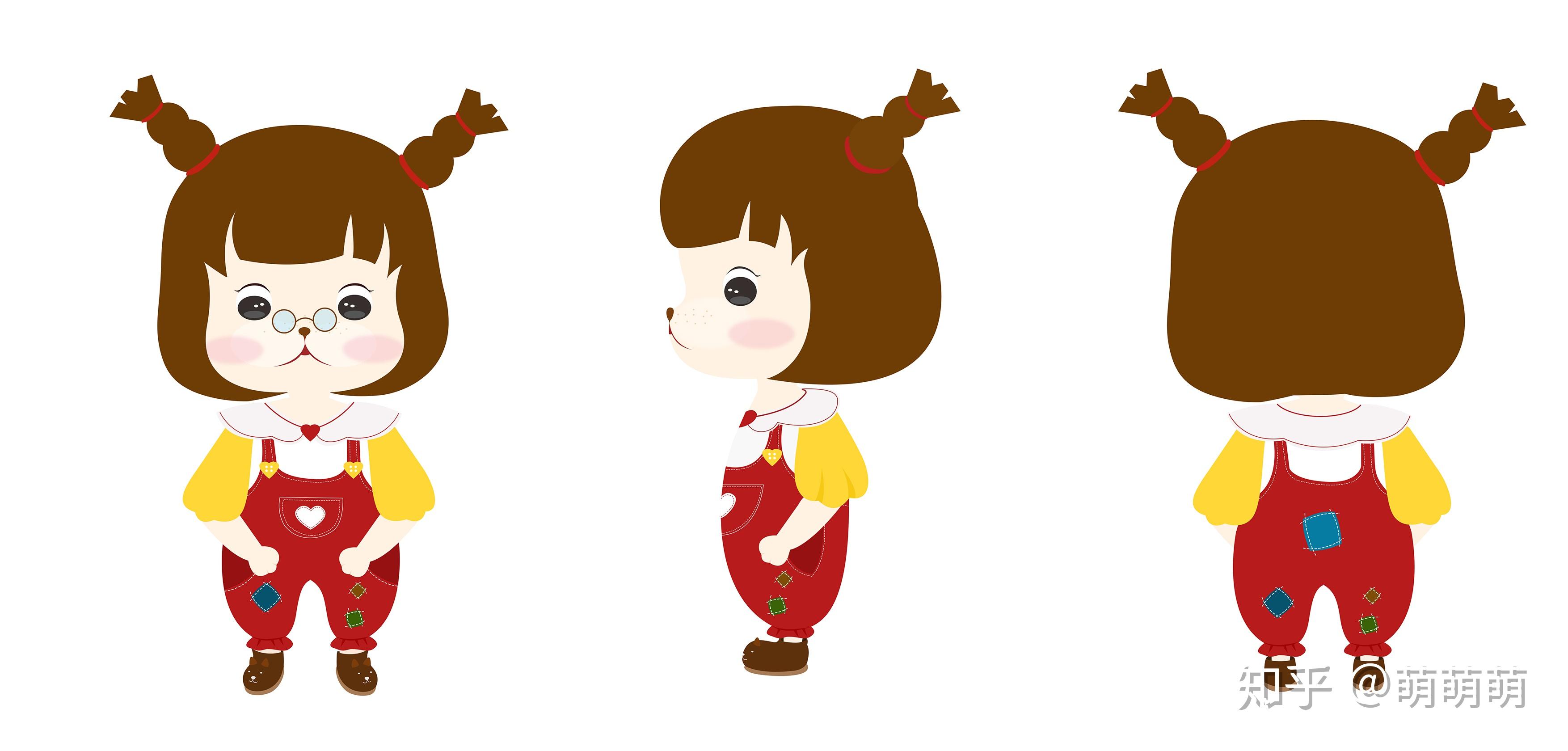 第一版其实不是小青蛙是小辫子,这是小辫子第一版的三视图作为66toy的