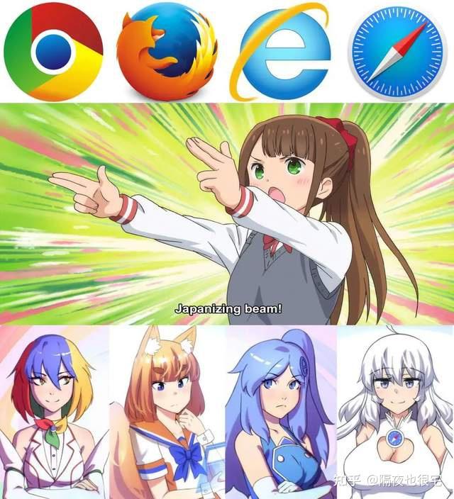 运营27年后,ie浏览器消失了,但"ie娘"会在二次元永伴阿宅 - 知乎