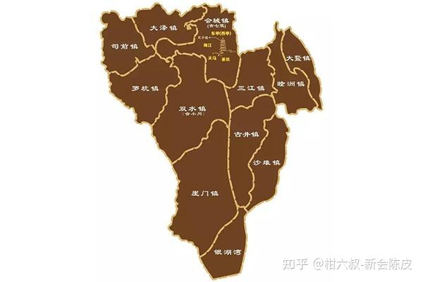 新会陈皮核心产区详解陈皮新会哪个产区好