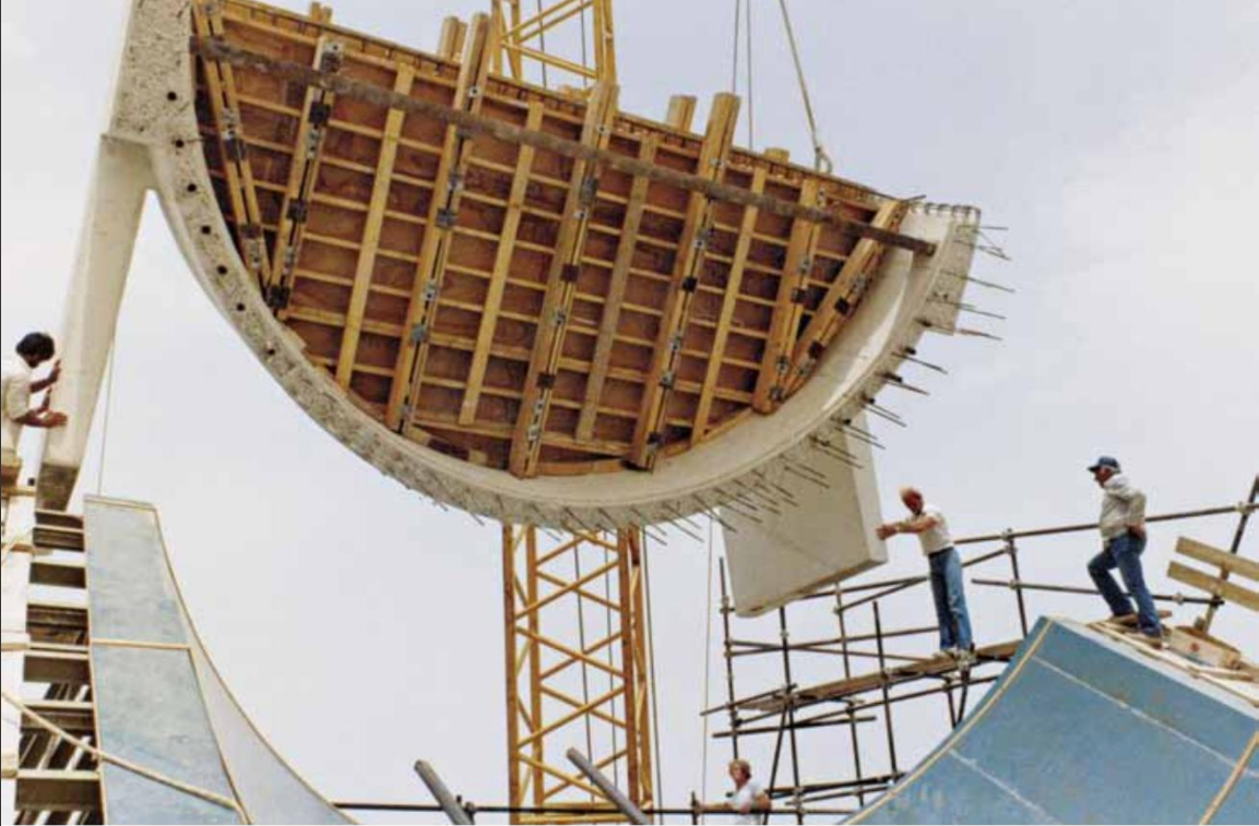 曲面预制装配建筑案例——科威特国会大厦，伍重 - 知乎