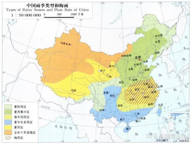 我国的干湿地区划分从东南沿海到西北内陆从湿润区变到干旱区