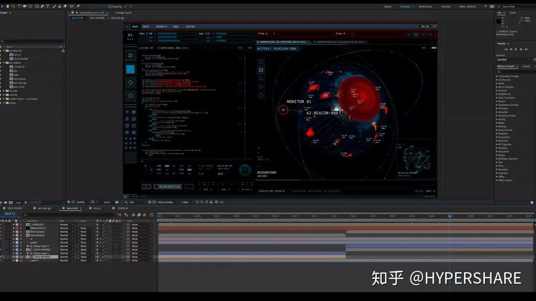 projectmograph tech sphere当我开始项目时,cinema 4d中的mograph