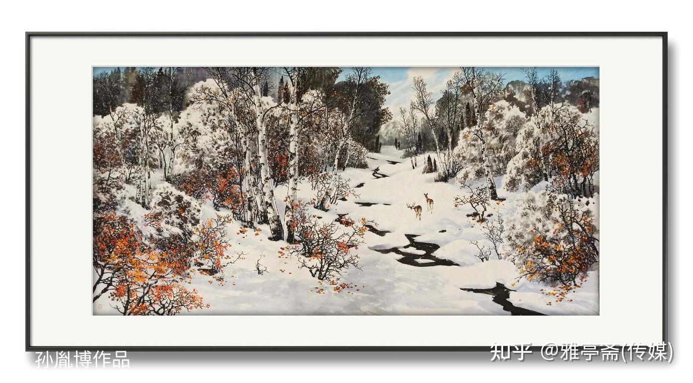 孙胤博国画艺术彩墨焦墨作品秋季新作线上微展