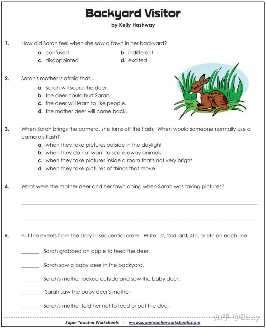 每个孩子必刷的英语原版阅读理解《Super Teacher Worksheets》G1-G5,1700页 - 知乎