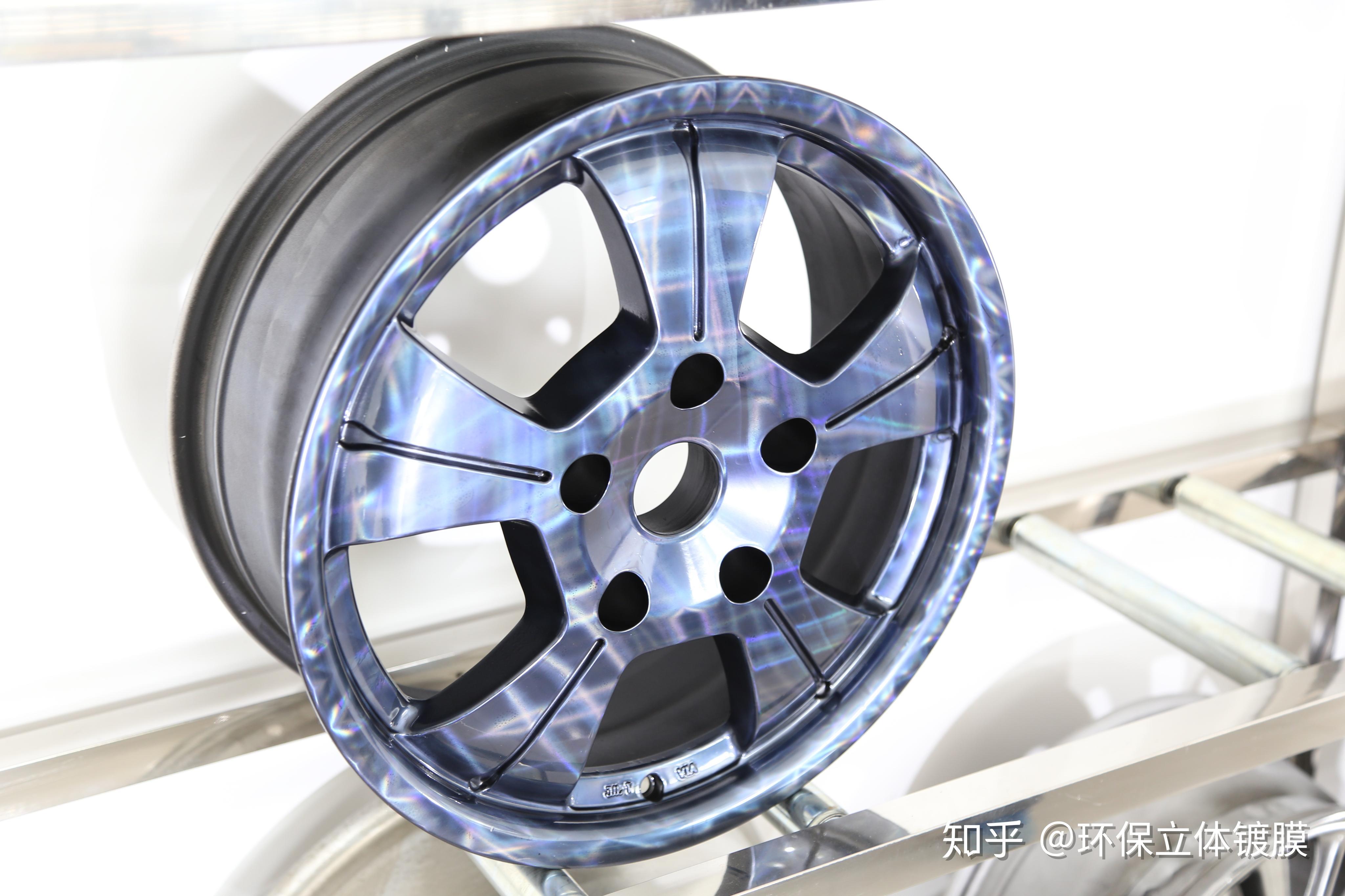 环保立体金属镭射水转印膜效果展示