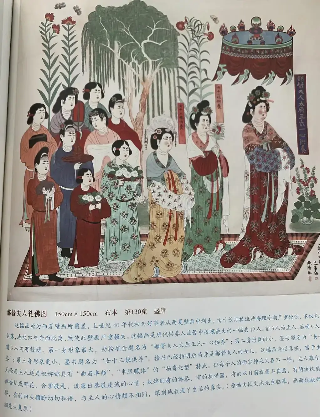 都督夫人礼佛图(甬道南壁)