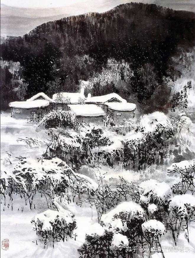 国画瑞雪图 - 知乎