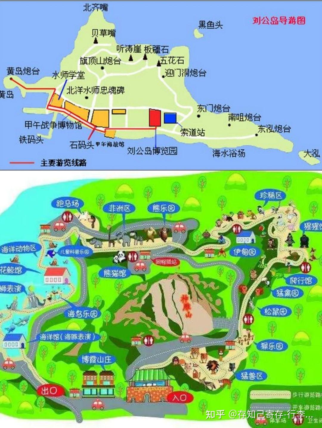 威海华夏城游览路线图图片