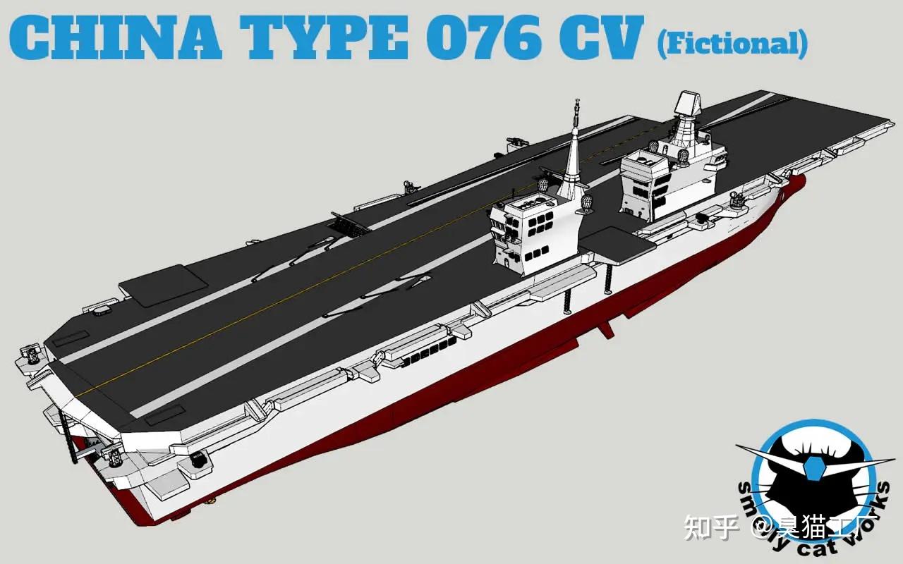076型两栖攻击舰改造轻型航母 3D建模 - 知乎