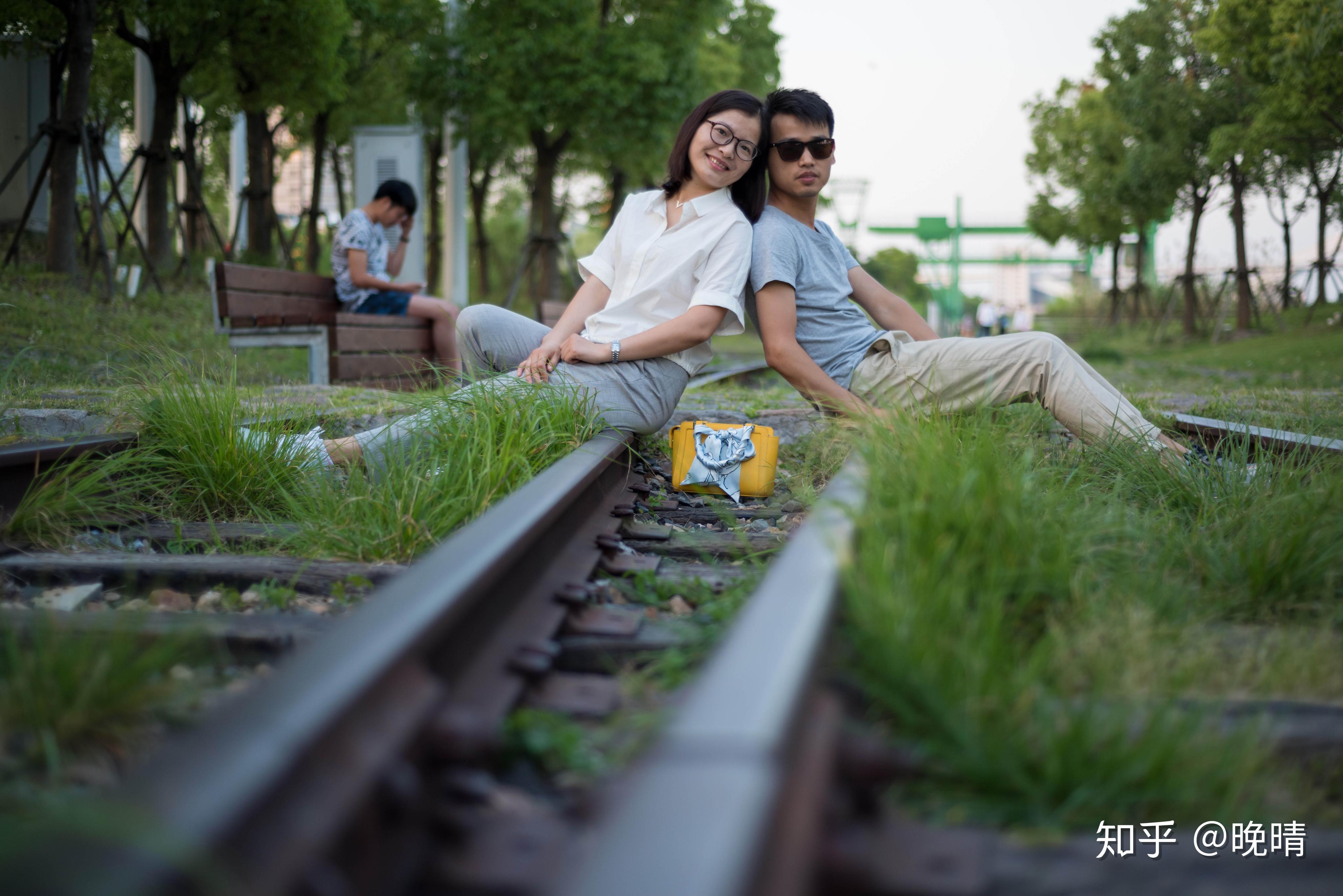 Couple on Railroad · Free Stock Photo