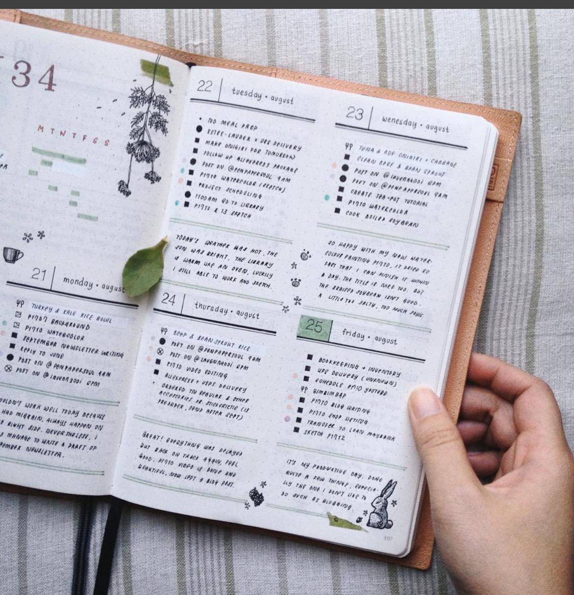 bullet journal的设计者设计几款基础符号(这就是为啥很多手账上都有