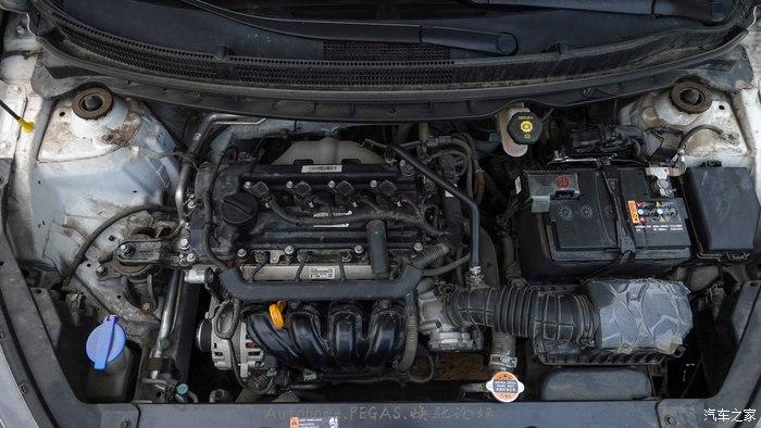 俯视焕驰1.4 mt发动机机舱.东风-悦达起亚.