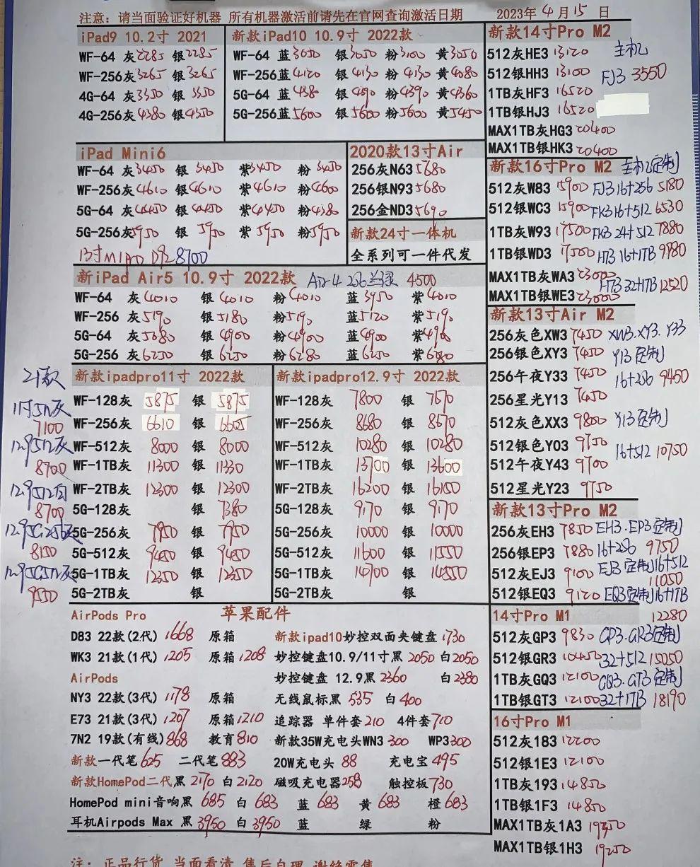 华强北手机配件批发市场价格表