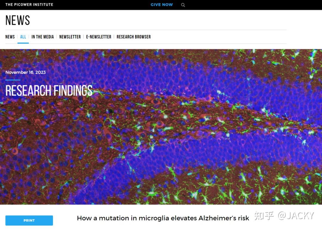 小膠質細胞突變如何增加阿爾茨海默病的風險 - 知乎